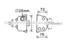 AVA QUALITY COOLING vw3390 -  масляный радиатор, двигательное масло